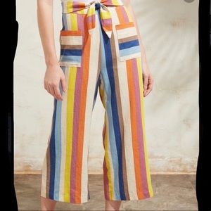 Gilli Striped Wide Leg Pants Small
